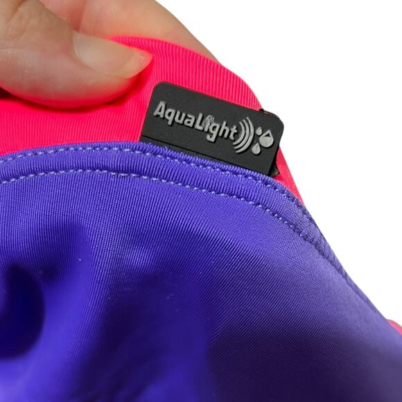 AQUASPHERE Womens Training One Piece Swimsuit Size M Racerback Retro Sportswear - Picture 4 of 8